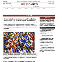 El mercado transaccional de Amrica Latina moviliza un 17% ms de capital hasta mayo